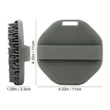 Escobilla exfoliante ergonómica de silicona con tecnología de espuma - Sin batería, para limpieza profunda y masaje, diseño portátil y anatómico, no necesita energía, esencial para el baño y la ducha en viajes, escobilla exfoliante, ducha sin fragancia,