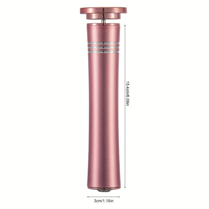 Amoladora eléctrica de mano portátil, carga USB, regulación de 2 velocidades, ideal para cuidado personal en el hogar, incluye cabezal de reemplazo opcional en blanco y