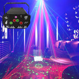 1-Pack Luces DJ con Control Remoto Alimentadas por USB - Iluminación LED RGB Cambiante para Escenarios, Fiestas, Bodas, Navidad y Diwali - Compatible con PC/Laptop (Sin Pilas Necesarias), Luces de Disco para Eventos, Decoración Vibrante, Alta Calidad, Id