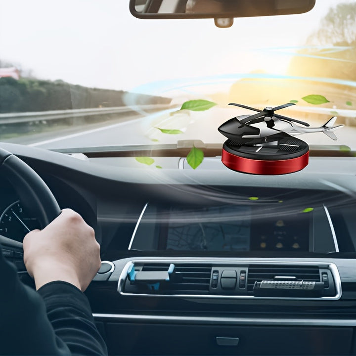 Diseminador de fragancia para avión con energía solar, con un aroma que dura mucho tiempo - Decoración premium con temática de avión para coche, hogar, oficina - Regalo perfecto para cumpleaños, Halloween o reuniones, decoración de avión, solución de fra
