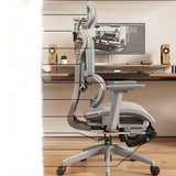 Butaca Ergonómica con Soporte Lumbar - Reposabrazos Ajustables, Altura del Asiento Regulable - Base de Metal Resistente - Para Hogar, Gaming, Oficina - Sin Necesidad de Energía - Fácil Montaje, Sillón Cómodo para Escritorio, Tapizado en Poliéster