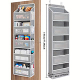 Estantería de Almacenamiento para Puerta, Estantería Colgante de 5 Niveles con 5 Bolsillos de Gran Capacidad, Capacidad de Carga Antivuelco de 19.96 KG, Adecuada para Dormitorio, Baño, Despensa, Guardería