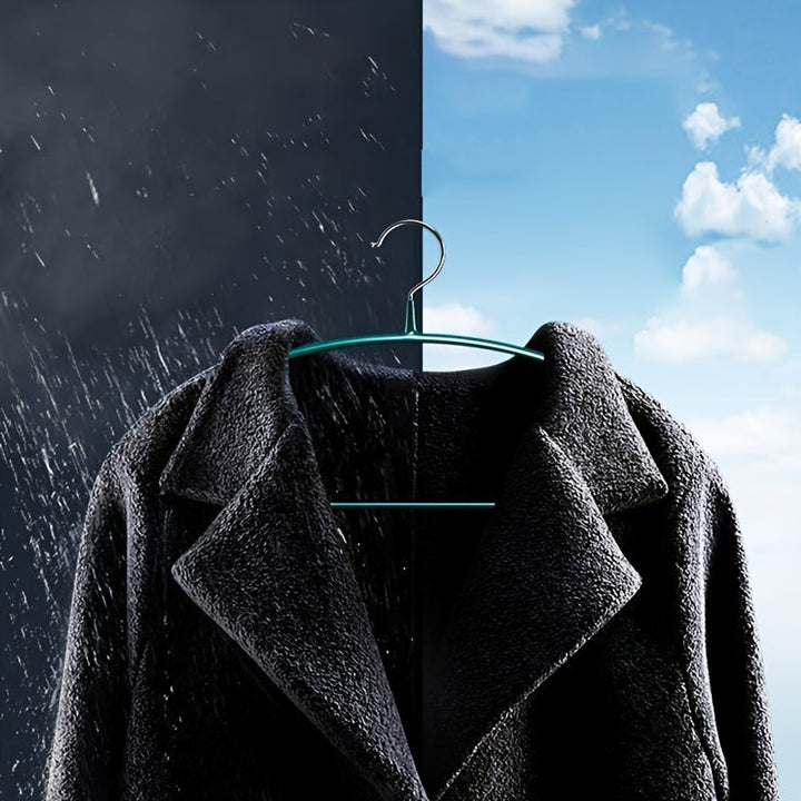 20/10 uds Perchas de metal para ropa, Percheros sin rastro, Perchas resistentes para abrigos de alta resistencia, Perchas para el hogar Almacenamiento y organización de secado de ropa para dormitorio, baño, hogar