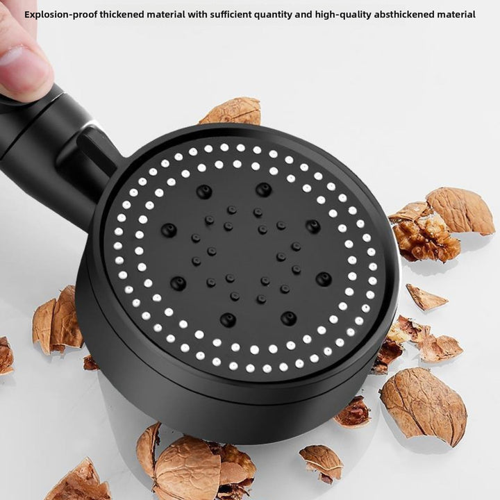Chorro de ducha presurizado, grifo para baño, calentador de agua doméstico, cabezal de ducha portátil, cinco velocidades, alta presión, lujo en el baño, accesorios de aseo ()