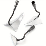 1 Azada de Jardín en Forma de V con Hoja Afilada Triangular para Cavar y Aflojar la Tierra - Herramienta Metálica Duradera para Deshierbar - Ideal para Jardinería y Siembra en el Patio Trasero - Sin Necesidad de Electricidad, Jardinería Manual | Accesori