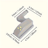 Pack de 10 luces automáticas para gabinetes con cadena a batería, encendido táctil, altura ajustable, estilo moderno | LED de alta luminosidad, ideal para cocinas, armarios y salones, fácil instalación