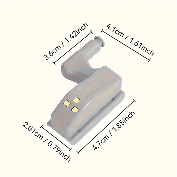 Pack de 10 luces automáticas para gabinetes con cadena a batería, encendido táctil, altura ajustable, estilo moderno | LED de alta luminosidad, ideal para cocinas, armarios y salones, fácil instalación