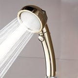 Rociador Dorado TATUKIKO de 3 Modos - Sistema de Ducha de Alta Presión con Cartucho ABS, Accesorio de Baño de Lujo Fácil Instalación para una Experiencia Relajante como en un Spa, Accesorios para Ducha