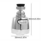 Cabezal de ducha y aireador para grifo giratorio 360° de acero inoxidable – Ahorrador de agua, antiderrames, adaptable para cocina y baño con 2 modos de rociado, resistente a la oxidación, acabado multicapa electrolítico, ajustable | Artículos de cocina