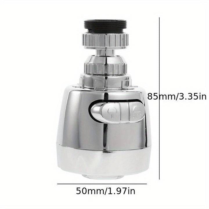 Cabezal de ducha y aireador para grifo giratorio 360° de acero inoxidable – Ahorrador de agua, antiderrames, adaptable para cocina y baño con 2 modos de rociado, resistente a la oxidación, acabado multicapa electrolítico, ajustable | Artículos de cocina