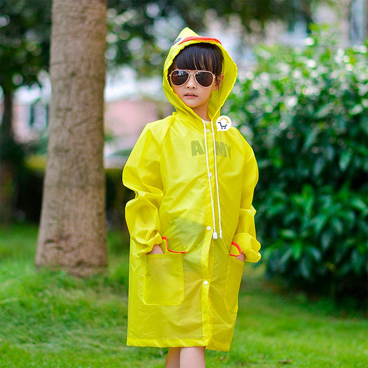 Impermeable Infantil Capucha Animales Abrigo Protección Lluvia CA228