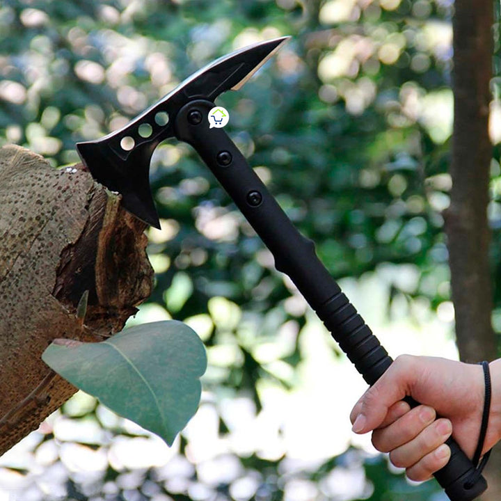 Hacha Táctica Camping Acero Inoxidable Resistente Funda FT001