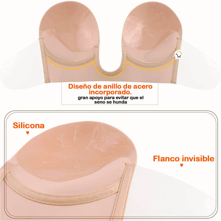Sujetador Senos Invisible Adhesivo Levantador Busto Silicona BN4
