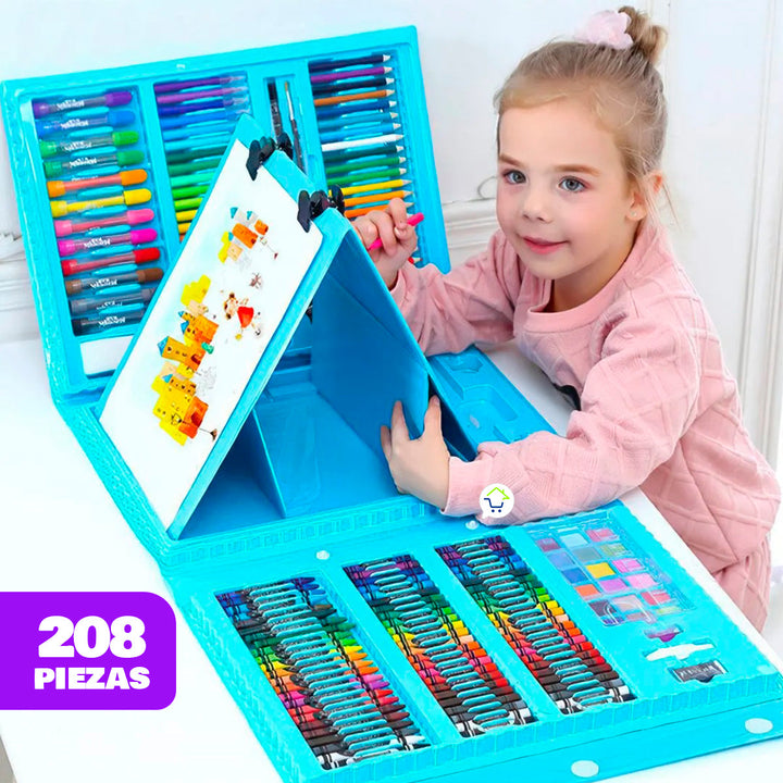 Set Dibujo 208 Piezas Arte Niños y Jóvenes TJOY00301BU