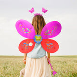 Disfraz De Mariposa Hada Alas Diadema Varita Halloween OF491
