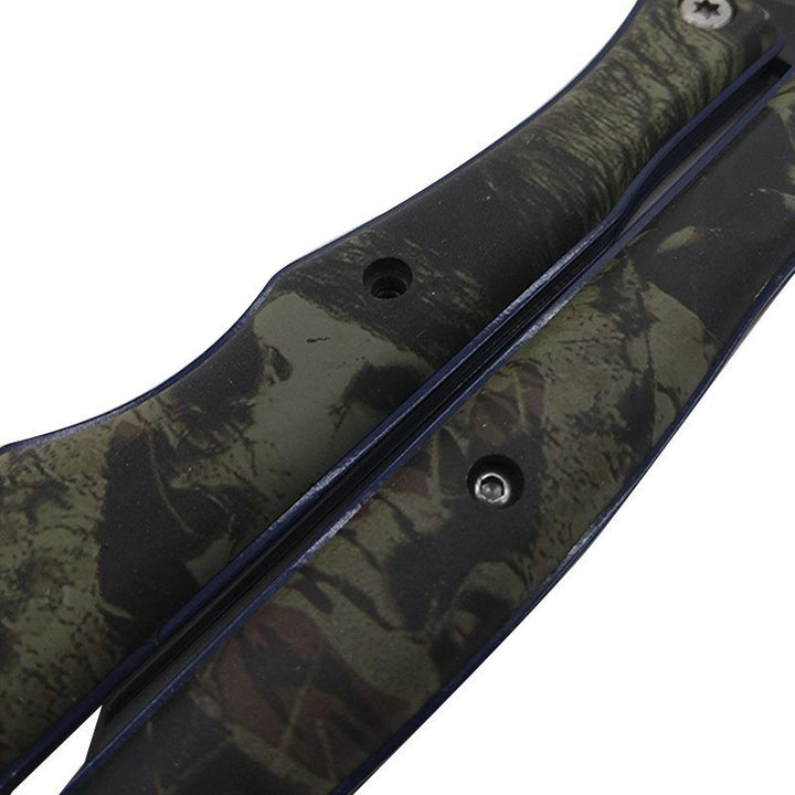 Navaja Mariposa Cuchillo Portátil Defensa Táctico + Estuche RF KA503