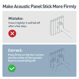 38-Pack AUSLET Negro 2-Pulgadas Alta Densidad Ignífugo Triangular Ranura Paneles de Espuma Acústica, Tableros de Espuma Insonorizante para Estudio de Grabación, Sala de Piano, Sala de Juegos, Teatro, Sala de Podcast, Acústica de Paredes y Techos