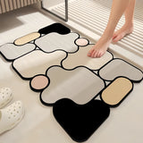 1pc alfombra de baño creativa de diatomeas para sexo opuesto, tapete decorativo navideño antideslizante, alfombra de ducha suave y absorbente de secado rápido, fácil de limpiar, adhesión fuerte y antideslizante
