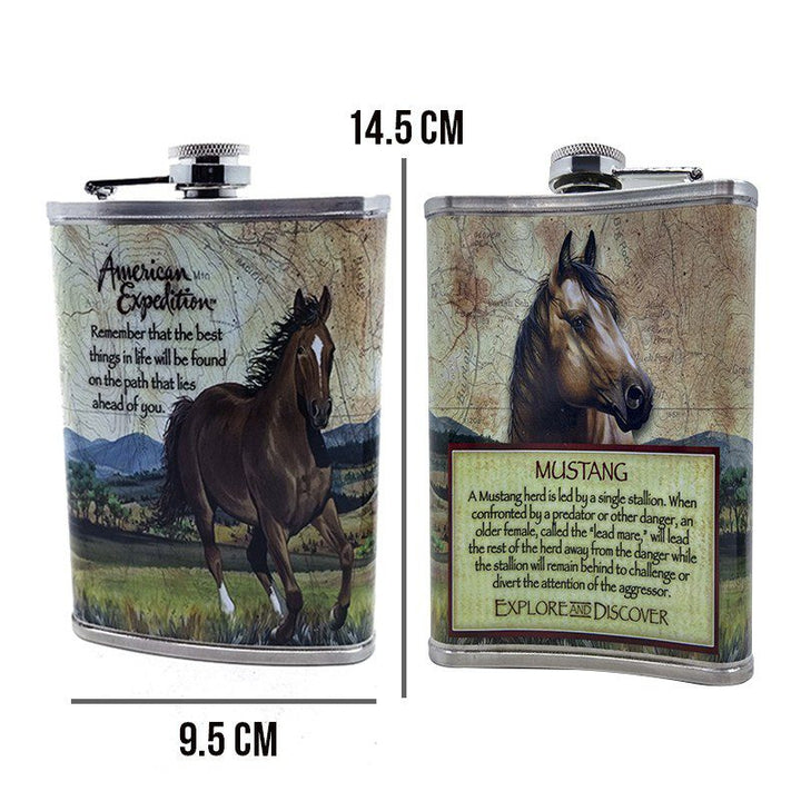 Licorera Whiskera Acero Inoxidable 9 Oz Cantimplora + 4 Copas + Embudo RF 401