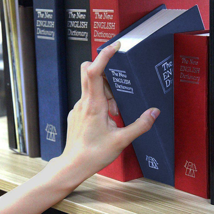 Caja Fuerte De Seguridad Tipo Libro Diccionario + 2 Llaves RF 802