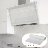 1 Rollo (10m/33ft) - Papel Filtrante de Grasa y Humo Resistente para Extractores de Cocina, Horno, Calderas, Maquinaria Industrial - Antigrasa, Fácil Limpieza, Impermeable - Compatible con Uso Residencial/Comercial, Mejora del Rendimiento del Motor, Dise