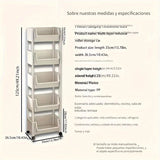 Librero móvil de 4/5 pisos, montaje japonés, estantería simple, estante para especias, estantería de oficina, carrito de oficina, carrito de almacenamiento para sala de estar familiar y estudiantil