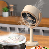 Mini Purificador de Aire Portátil con 2 Filtros Reemplazables, Ventilador para Fumar de Escritorio con Capucha para Hogar, Oficina, Cocina, Instalación Sin Necesidad de Enchufe y Ahorro de Energía de Bajo Ruido