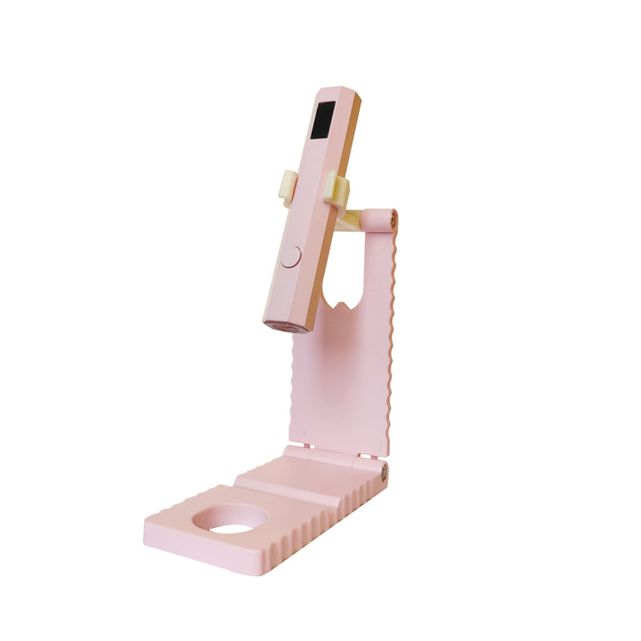 Linterna LED 2 en 1 para Uñas con Soporte - Recargable USB, Luz Portátil para Uñas y Pies, Incluye Pantalla LCD, Opciones Blanco y Rosa, Diseño Multifuncional sin Cable, Accesorios para Gel