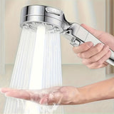 Juego de 3 cabezales de ducha de alta presión, ducha de lluvia manual con soporte americano y manguera flexible, 25 estilos, sin necesidad de electricidad, combo para baño con agua caliente