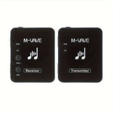 Sistema de Auriculares Inalámbricos M-VAVE WP-10 - 2.4G, Recargable por USB, Baja Latencia, Calidad de Sonido Sin Pérdidas, Grabación Estéreo, Compatible con Hasta 5 Dispositivos