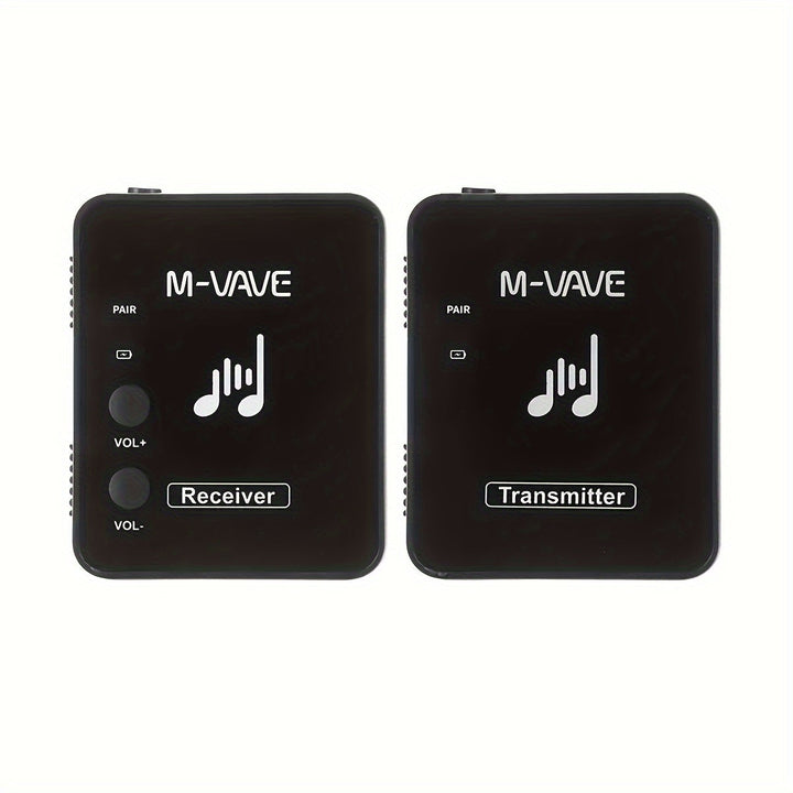Sistema de Auriculares Inalámbricos M-VAVE WP-10 - 2.4G, Recargable por USB, Baja Latencia, Calidad de Sonido Sin Pérdidas, Grabación Estéreo, Compatible con Hasta 5 Dispositivos