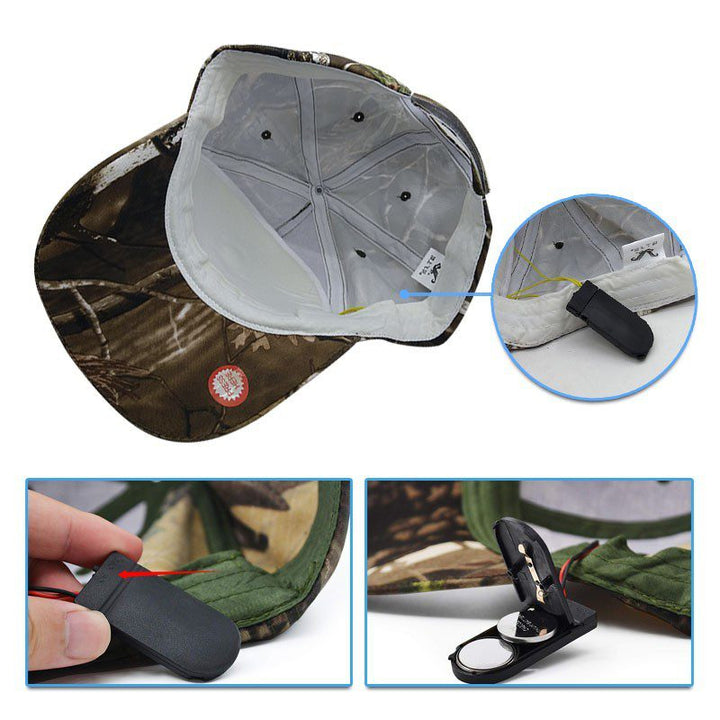 Gorra Táctica Con Luz LED Cachucha Deportiva Pesca Camping RF 212