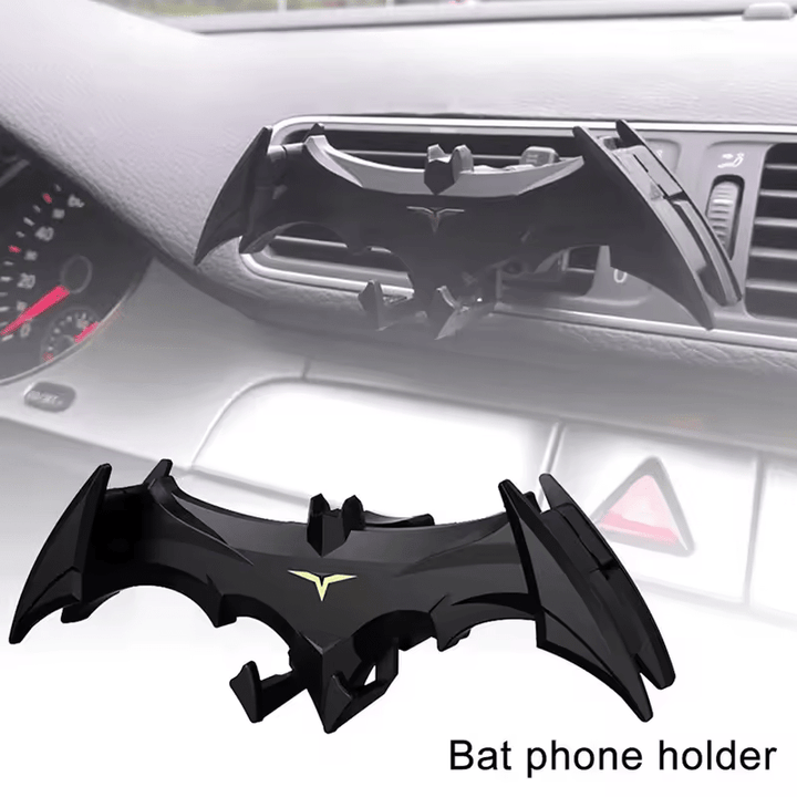 Soporte para Teléfono de Coche Batman de Warner Bros., Soporte en Forma de Murciélago, Compatible con Dispositivos de 10.16-16.51 cm