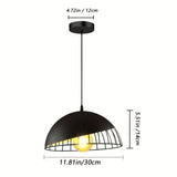 1pc Lámpara Medieval con Diseño de Macaron y Pantalla Metálica - Elegante Aparato de Iluminación Compatible con Bombillas E26/E27, Ideal para Comedor, Dormitorio, Sala de Estar o Bar - Fácil de Instalar, Bombilla No Incluida
