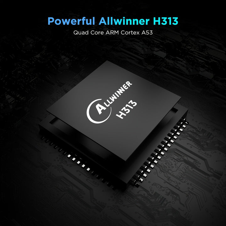 Caja de TV WUDUNG W01, Android 10, chipset Allwinner H313