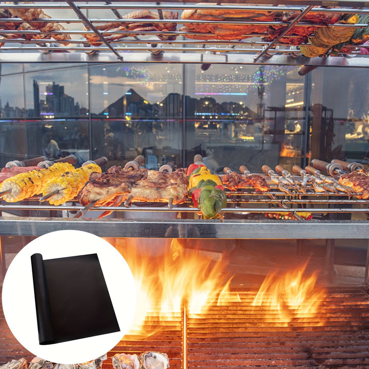 1/2pcs Revestimientos Antiadherentes para Horno Eléctrico para Fondo de Horno Grueso y Resistente para Alfombrilla de Horno para Fondo de Horno para Parrilla Eléctrica y de Gas Accesorios para BBQ Recuerdos de Fiesta Esencial para Vacaciones de Haya