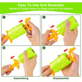 Carrete de Línea Mason con Mango Antideslizante, 164.59 metros de Cuerda Recargable 18 - Cable de Nailon Extra Fuerte para Jardinería, Camping, Equipo de Supervivencia y Bricolaje al Aire Libre