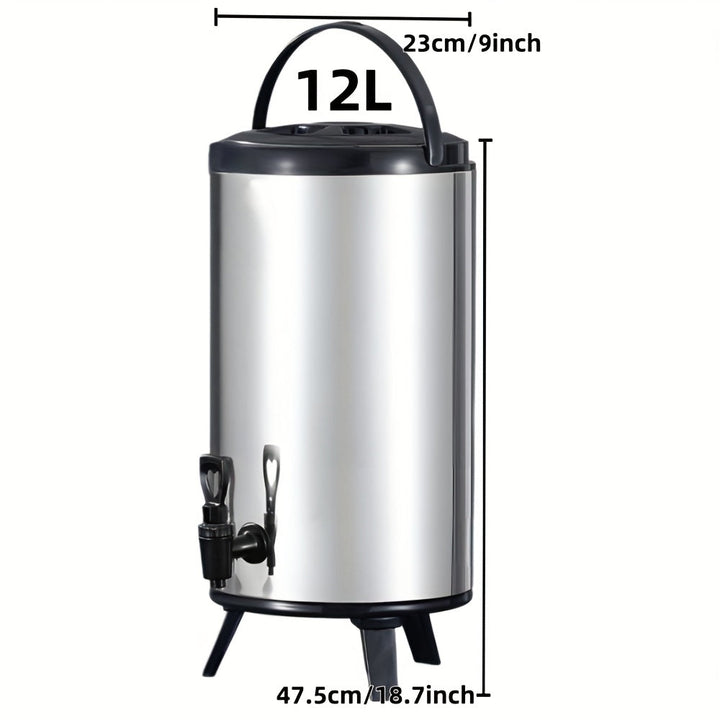 6L/8L/10L, cubo aislante multicolor, ideal para: tiendas, agua caliente, bebidas frías, uso exterior | barbacoa familiar al aire libre | cerveza con hielo en fiestas | dispensador de agua sin electricidad | plegable y gran capacidad con asa