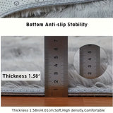 1pc Alfombra mullida para el suelo, alfombra absorbente y de secado rápido para la cocina, alfombra antideslizante y súper suave para la entrada, para el baño, el dormitorio, la cocina, la sala de estar, suministros ideales para el baño, decoración del h