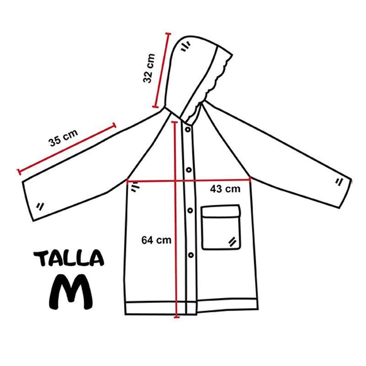 Combo Impermeables Niñas Princesas Disney + Sombrilla + Silbato + Estuche GRATIS!