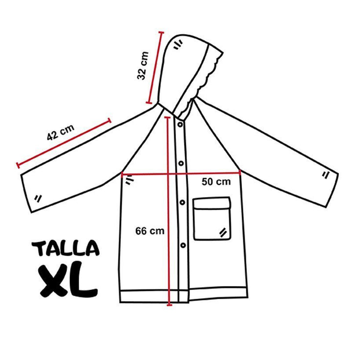 Combo Impermeables Niñas Princesas Disney + Sombrilla + Silbato + Estuche GRATIS!