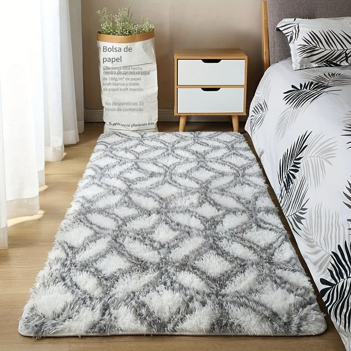 1pc, Alfombra Suave y Esponjosa para Sala de Estar, Dormitorio, Habitación, Juego, Mesa de Café/Té, Multiusos: Colchoneta de Fitness/Yoga, Tapete para Batería o Picnic/Camping, Ligera y Fácil de Doblar, Diseño en Forma de Anillo, Decoración para Hogar