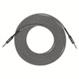 IRIN Cable de Conexión para Instrumentos Musicales de Guitarra 6.35mm Cabeza Recta a Cabeza Recta 3m 6m 10m Tres Longitudes Trenzado Colorido, Guitarra, Instrumento Musical