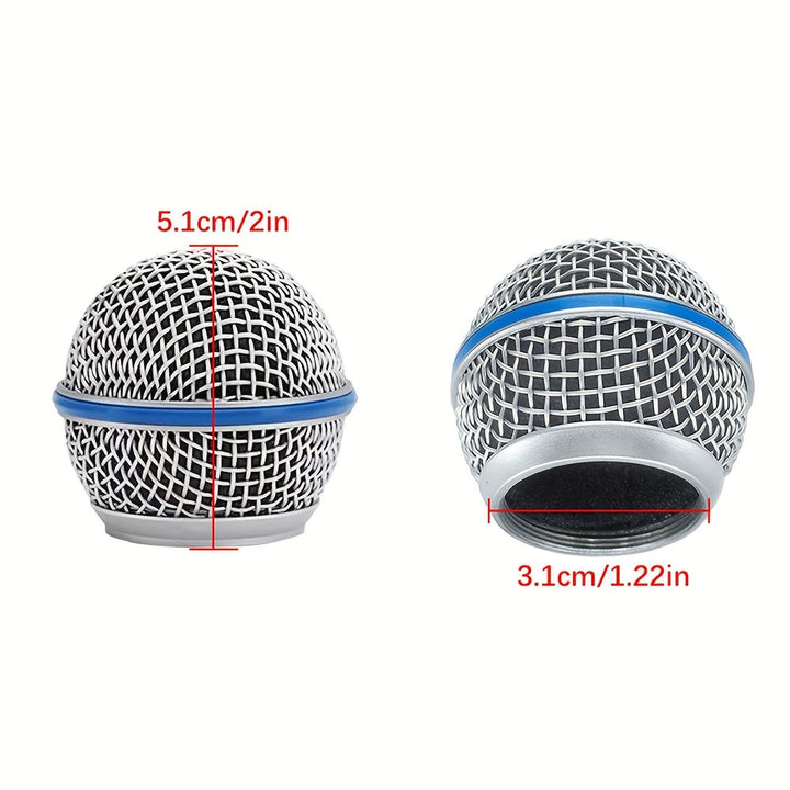 2 piezas de rejilla de micrófono, cubierta de malla para Shure Beta58a, cubierta de rejilla de micrófono, reemplazo de cabeza - Accesorios de micrófono