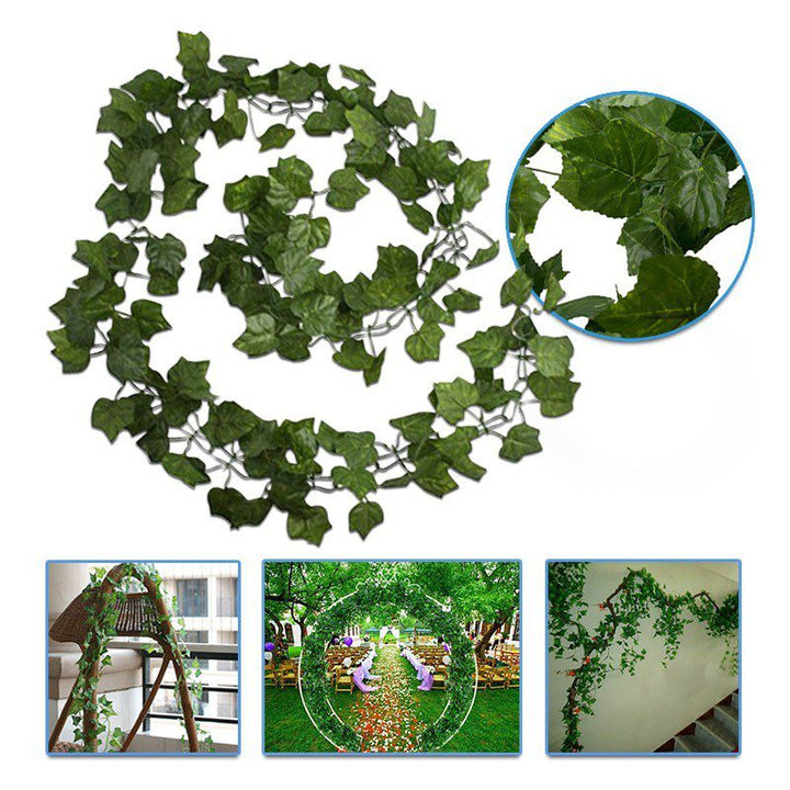 Enredadera Decorativa Larga X12 Follaje Artificial Decoración Hogar Jardín RF 409