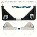 Móvil de acero inoxidable con 4 ruedas de bloqueo - Base ajustable y expandible para el fácil traslado de grandes electrodomésticos como refrigeradores/lavadoras