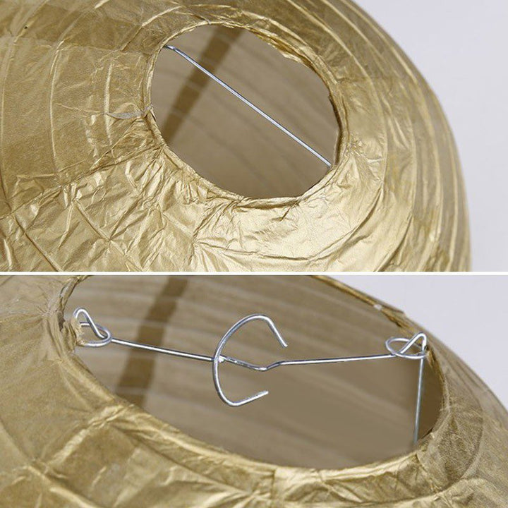 Lámpara Farol de Papel Plegable Faroles Colgantes Plateado / Dorado RF L12D