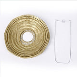 Lámpara Farol de Papel Plegable Faroles Colgantes Plateado / Dorado RF L12D