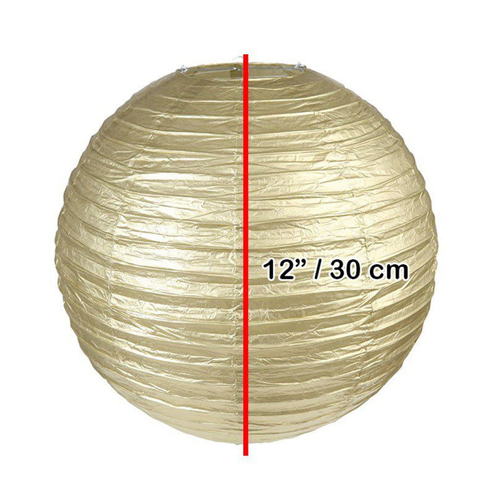 Lámpara Farol de Papel Plegable Faroles Colgantes Plateado / Dorado RF L12D