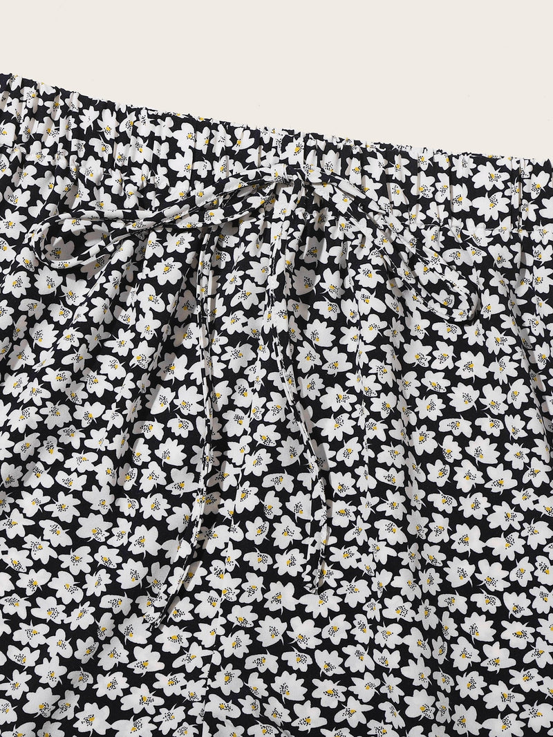 WYWH Shorts de pierna ancha floral de margarita